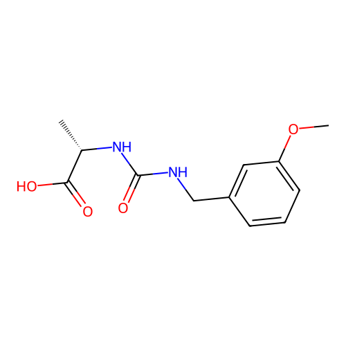 (S)-2-[3-(3-Methoxy-benzyl)-ureido]-propionic acid structure