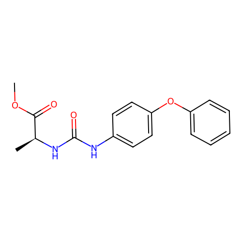(S)-methyl 2-(3-(4-phenoxyphenyl)ureido)propanoate structure