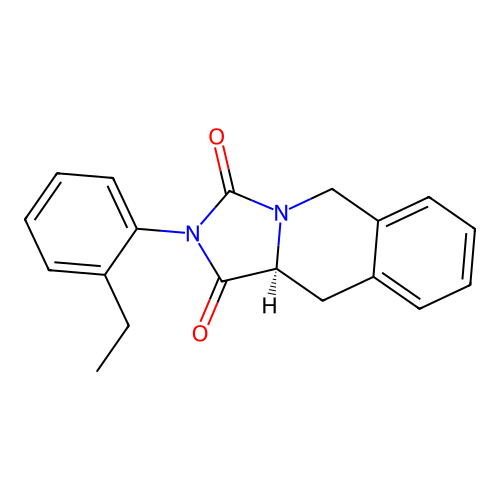 (10aS)-2-(2-ethylphenyl)-10,10a-dihydro-5H-imidazo[1,5-b]isoquinoline-1,3-dione structure