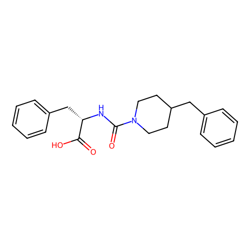 (S)-2-[(4-Benzyl-piperidine-1-carbonyl)-amino]-3-phenyl-propionic acid structure
