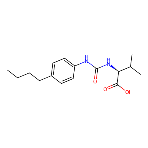 (2S)-2-[(4-butylphenyl)carbamoylamino]-3-methylbutanoic acid structure