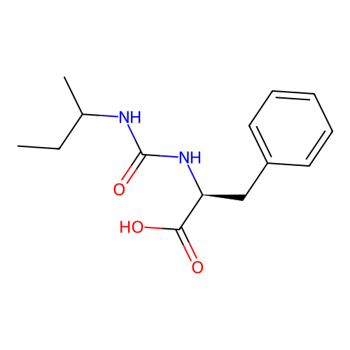 (2S)-2-(butan-2-ylcarbamoylamino)-3-phenylpropanoic acid structure