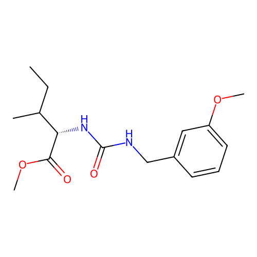(2S,3R)-methyl 2-(3-(3-methoxybenzyl)ureido)-3-methylpentanoate structure
