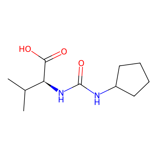 (2S)-2-(cyclopentylcarbamoylamino)-3-methylbutanoic acid structure