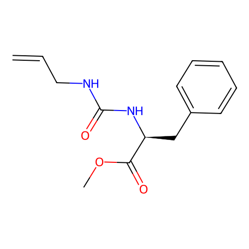 (R)-2-(3-Allyl-ureido)-3-phenyl-propionic acid methyl ester structure