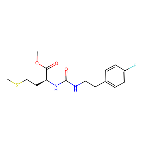 methyl N-{[2-(4-fluorophenyl)ethyl]carbamoyl}-L-methioninate structure