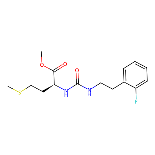 methyl N-{[2-(2-fluorophenyl)ethyl]carbamoyl}-L-methioninate structure