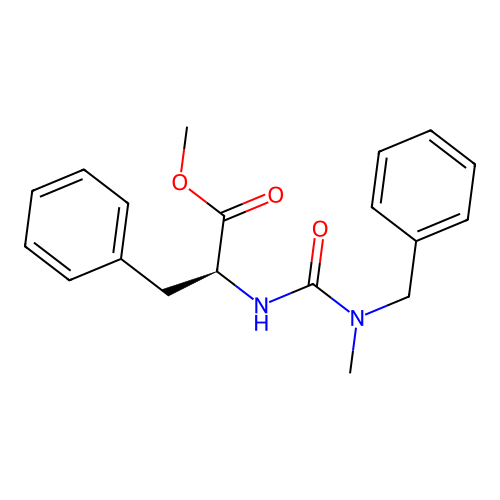 (R)-2-(3-Benzyl-3-methyl-ureido)-3-phenyl-propionic acid methyl ester structure