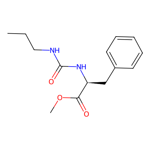 (S)-3-Phenyl-2-(3-propyl-ureido)-propionic acid methyl ester structure