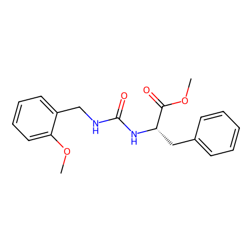 (S)-2-[3-(2-Methoxy-benzyl)-ureido]-3-phenyl-propionic acid methyl ester structure