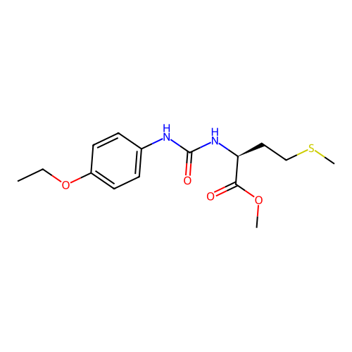 (S)-2-[3-(4-Ethoxy-phenyl)-ureido]-4-methylsulfanyl-butyric acid methyl ester structure