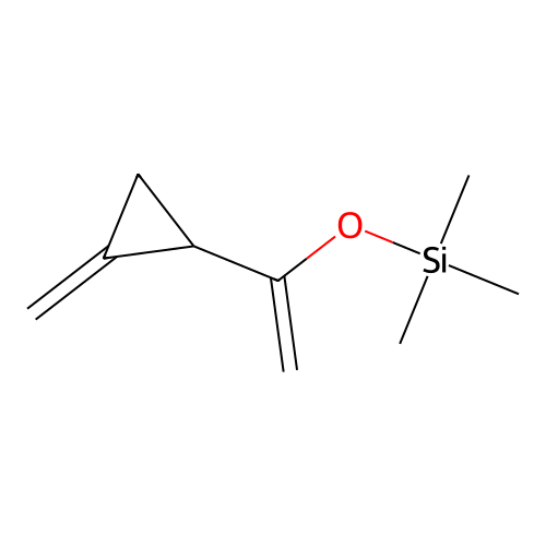 Cyclopropane, 1-methylene-2-(1-trimethylsilyloxyvinyl)- structure