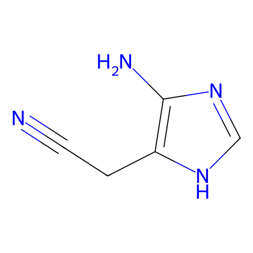 (5-氨基-3H-咪唑-4-基)乙腈 structure