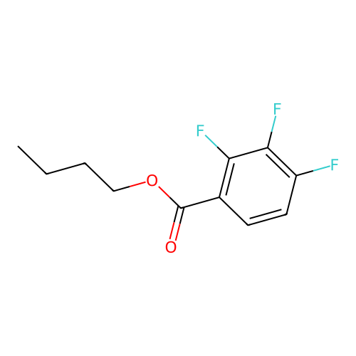 Butyl 2,3,4-trifluorobenzoate structure