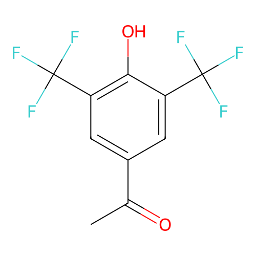 3,5-Bis(trifluoromethyl)-4-hydroxyacetophenone structure