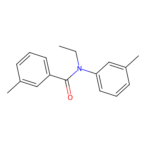 N-乙基-N-(3-甲苯基)-3-甲基苯甲酰胺 structure