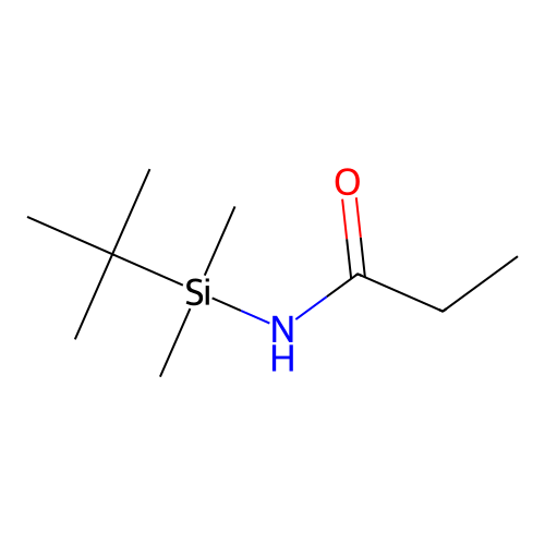 Propanamide, N-DMTBS structure