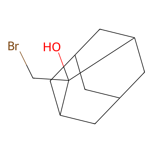 2-Adamantanol, 2-(bromomethyl)- structure