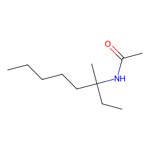 Octane, 3-acetamido-3-methyl- structure