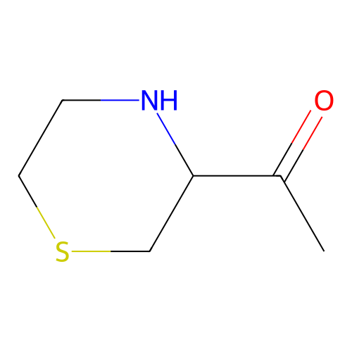 2-Acetyl-2,3,5,6-tetrahydro-1,4-thiazine structure