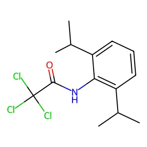 Acetamide, N-(2,6-bis(1-methylethyl)phenyl)-2,2,2-trichloro- structure