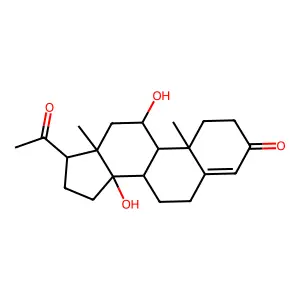 11,14-Dihydroxypregn-4-ene-3,20-dione structure