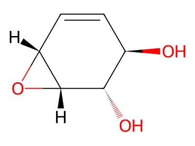 (+)-(1S,2R,3S,6R)-7-Oxabicyclo(4.1.0)hept-4-ene-2,3-diol structure