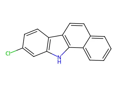 11H-Benzo(a)carbazole, 2-chloro- structure
