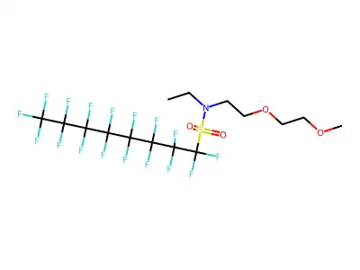 (C2-H4-O)mult-C13-H12-F17-N-O3-S structure