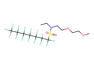 (C2-H4-O)mult-C12-H12-F15-N-O3-S structure