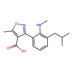 4-Isoxazolecarboxylicacid,5-methyl-3-[2- -3- phenyl]- structure