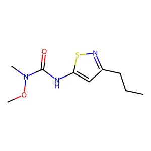 N-Methoxy-N-methyl-N'-(3-propyl-5-isothiazolyl)urea structure