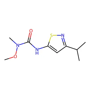 N-Methoxy-N-methyl-N'-(3-isopropyl-5-isothiazolyl)urea structure