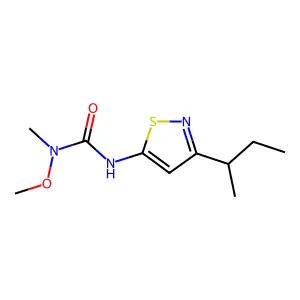 Urea, N-methoxy-N-methyl-N'-(3-(1-methylpropyl)-5-isothiazolyl)- structure