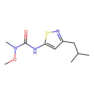 N-Methoxy-N-methyl-N'-(3-isobutyl-5-isothiazolyl)urea structure