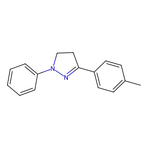 1H-Pyrazole, 4,5-dihydro-3-(4-methylphenyl)-1-phenyl- structure