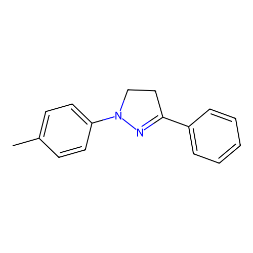 2-Pyrazoline, 3-phenyl-1-p-tolyl- structure