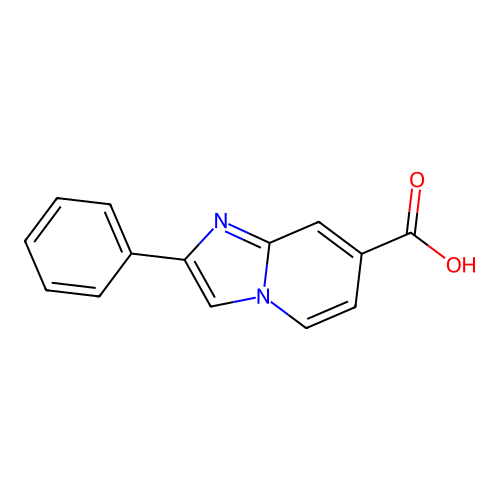 2-Phenylimidazo[1,2-a]pyridine-7-carboxylic acid structure