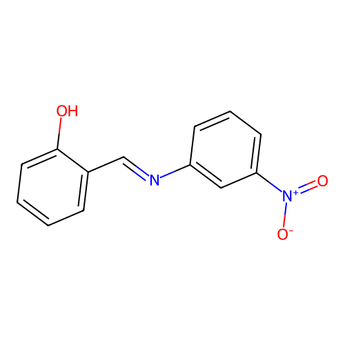 Alpha-(3-nitrophenylimino)-ortho-cresol structure