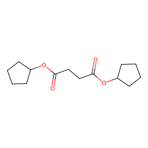 Dicyclopentyl butanedioate structure