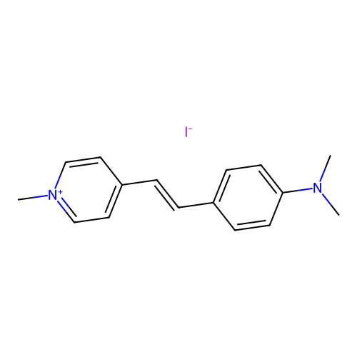 4-(4-(Dimethylamino)styryl)-1-methylpyridinium iodide structure
