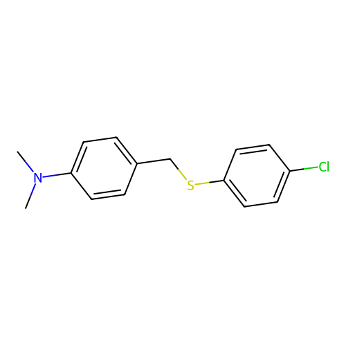 4-{[(4-Chlorophenyl)sulfanyl]methyl}-N,N-dimethylaniline structure