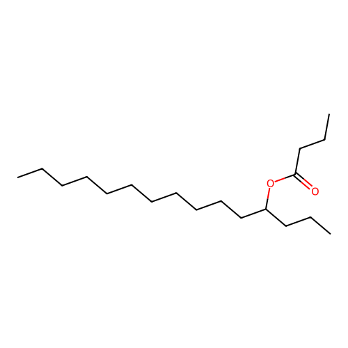 Butyric acid, 4-pentadecyl ester structure