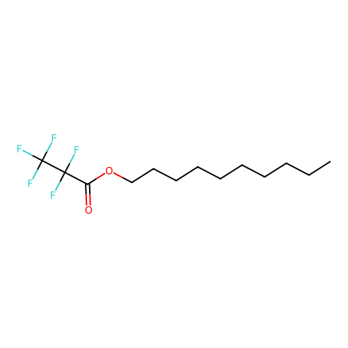 Decyl pentafluoropropionate structure