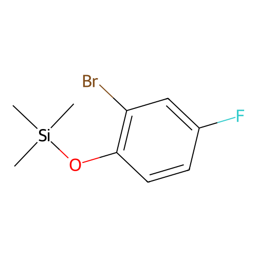 (2-Bromo-4-fluorophenoxy)-trimethylsilane structure