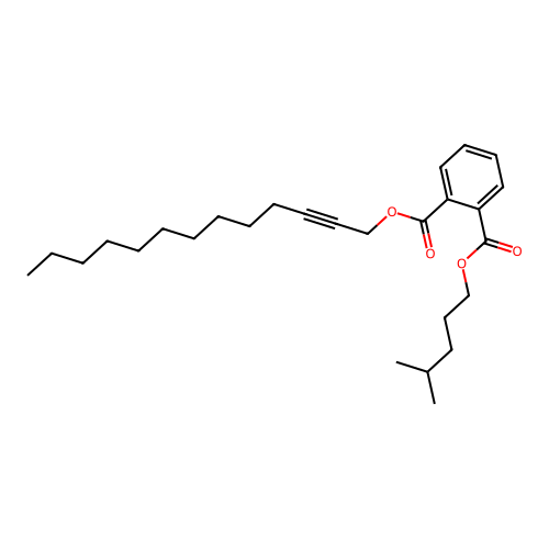 Phthalic acid, isohexyl tridec-2-yn-1-yl ester structure