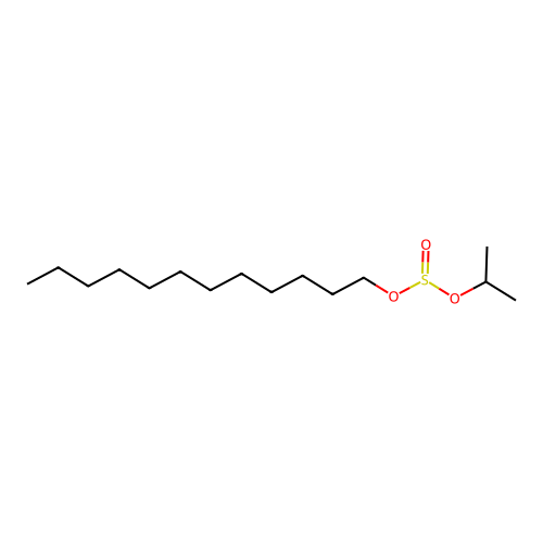 Sulfurous acid, dodecyl 1-methylethyl ester structure