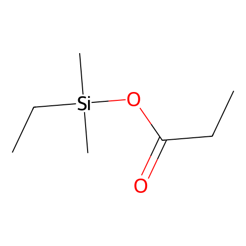 Propanoic acid, ethyl(dimethyl)silyl ester structure