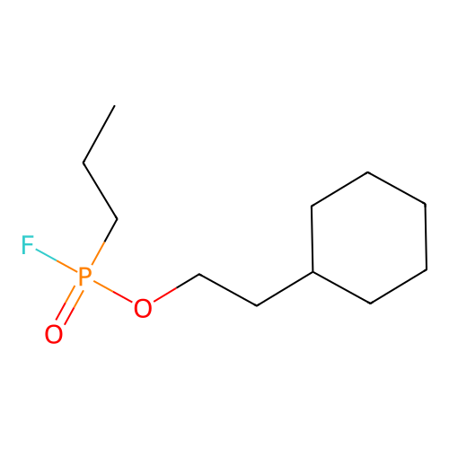 2-Cyclohexylethyl propylphosphonofluoridate structure