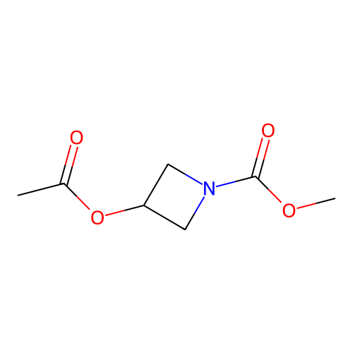 Methyl 3-acetoxyazetidine-1-carboxylate structure